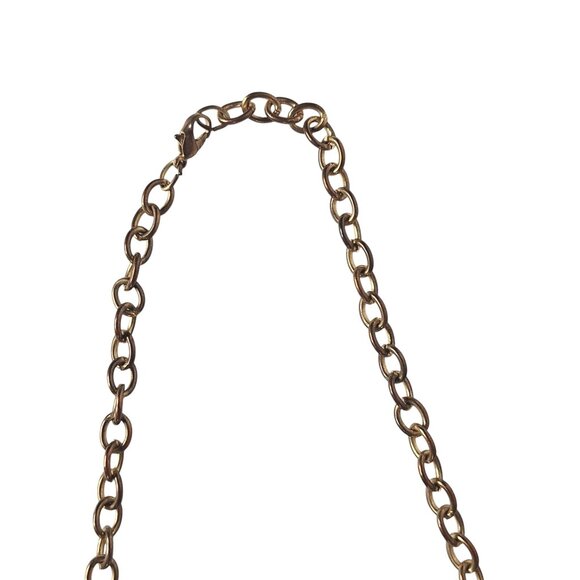 Vintage Chunky Bib Necklace Faceted Red Beads Multistrand Statement Necklace - Picture 3 of 4